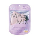 MASMIXマスク ペールライラック×ダークグレー 7枚入 川本産業 マスミツクス Pライラツク*Dグレ-
