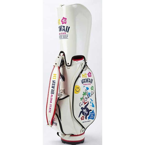 Other - ブルーティーゴルフ HI-Hawaii キャディバッグ（ホワイト・9型・46インチクラブ対応） CB020-WH BLUE TEE GOLF　CB-020