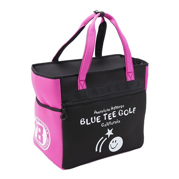 BB001-BKPK ブルーティーゴルフ ストレッチ 2トーン 大型ボストンバッグ（ブラック/ピンク） BLUE TEE GOLF　BB-001