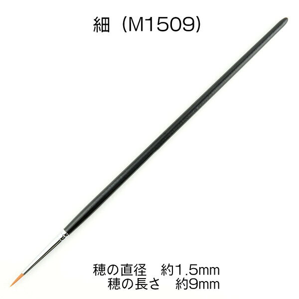 ハイキューパーツ 熊野筆 KMブラシ 面相筆 細（1本入）【KM-M1509】 塗装用具