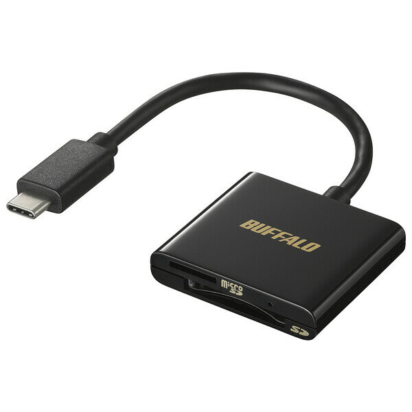 BSCR110U3CBK バッファロー Type-C接続 USB 3.2（Gen 1）対応 カードリーダー/ライター（ブラック） Buffalo BSCR110U3Cシリーズ