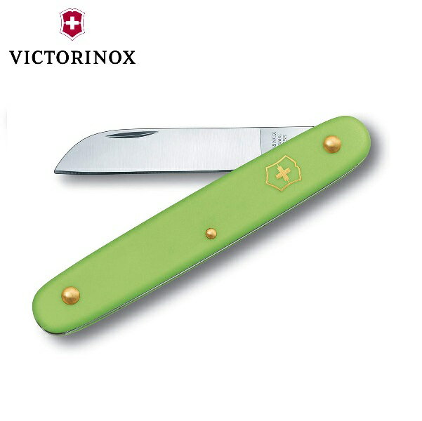 ビクトリノックス フローリストナイフストレート(グリーン) 3.9050.47B1