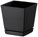 クエンチ ローポット【プレート付】 6号(ブラック) 大和プラスチック クエンチロ-ポツト6ゴウ ブラツク