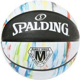 SPD-84413Z スポルディング バスケットボール マーブル 6号球（ブラック×ホワイト） SPALDING