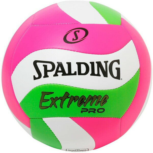 SPD-72197Z スポルディング バレーボール エクストリームプロ ウェーブ 5号球（ピンク×グリーン） SPALDING