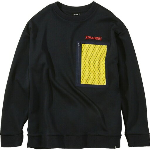 SMJ201430-5400-L スポルディング クルーネックスウェットシャツ メッシュポケット(ネイビー・サイズ:L) SPALDING CREW NECK SWEATSHIRT MESH POCKET SMJ201430-5400-L スポルディング クルーネックスウェットシャツ メッシュポケット(ネイビー・サイズ:L) SPALDING CREW NECK SWEATSHIRT MESH POCKET