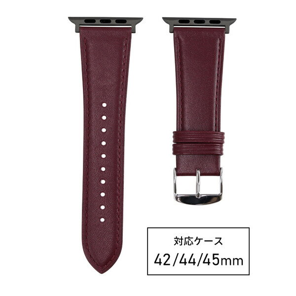 Antiques - バンビ 時計ベルト（ワイン・24mm） BAMBI　アップルウォッチ用対応バンド RWM521EW [RWM521EW]【返品種別B】