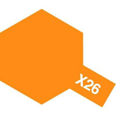 タミヤ タミヤカラー エナメル X-26 クリヤーオレンジ【80026】 塗料