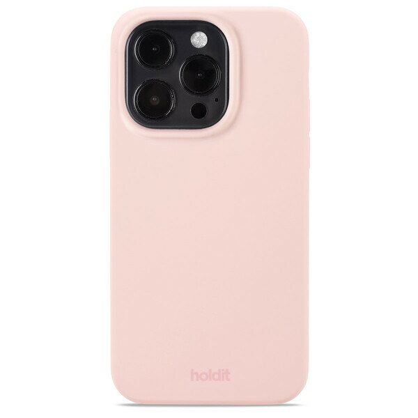 ホールディット スマホケース レディース Holdit（ホールディット） iPhone14 Pro用 ソフトタッチシリコーンケース（ブラッシュピンク） Holdit 15515HOLDIT