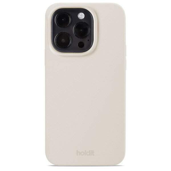 ホールディット スマホケース レディース Holdit（ホールディット） iPhone14 Pro用 ソフトタッチシリコーンケース(ライトベージュ) Holdit 15516HOLDIT