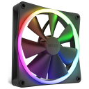 NZXT NZXT PCケースファン 120mm RGB ブラック F Series RGB Fans RF-R12SF-B1