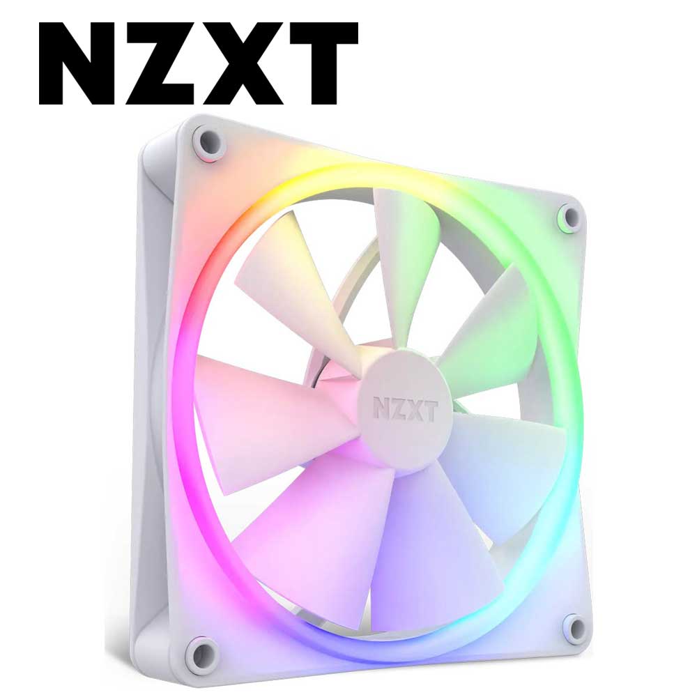 NZXT PCケースファン 140mm RGB ホワイト F Series RGB Fans RF-R14SF-W1