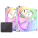 NZXT NZXT PCケースファン 140mm x2個パック RGB ホワイト RF-R14DF-W1