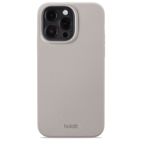 ホールディット スマホケース レディース Holdit（ホールディット） iPhone14 Pro Max用 ソフトタッチシリコーンケース（トープ） Holdit 15524