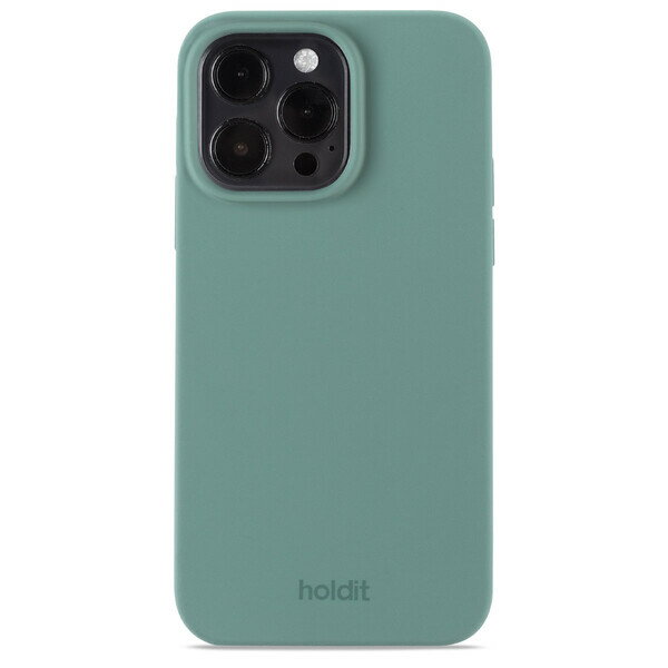 Holdit（ホールディット） iPhone14 Pro Max用 ソフトタッチシリコーンケース（モスグリーン） Holdit 15545