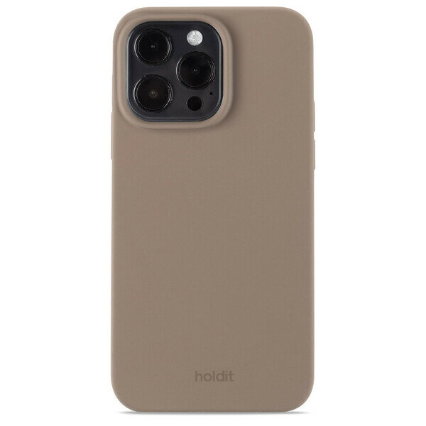 Holdit（ホールディット） iPhone14 Pro Max用 ソフトタッチシリコーンケース（モカブラウン） Holdit 15578HOLDIT