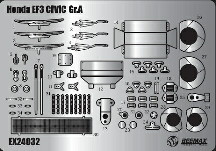 ץå 1/24 ۥ ӥå EF3 Gr.A 1989 ޥ 졼 ǥơ륢åץѡġEX24032 ǥơ...