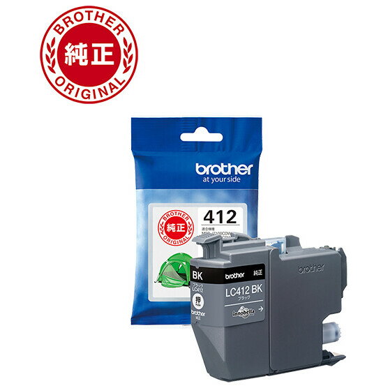 ブラザー ［純正］ インクカートリッジ （ブラック） brother LC412BKのサムネイル