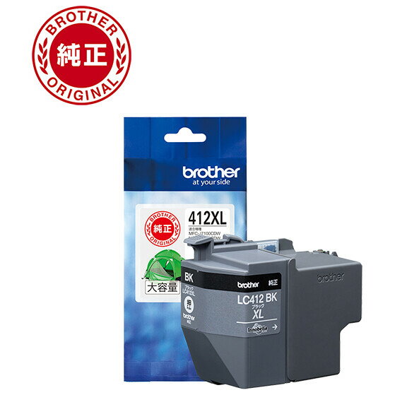 【返品種別A】□「返品種別」について詳しくはこちら□2022年11月 発売※対応機種はメーカーページでご確認下さい。■　仕　様　■カラー：ブラック対応機種：MFC-J7100CDW、MFC-J7300CDW[LC412XLBK]パソコン周辺...