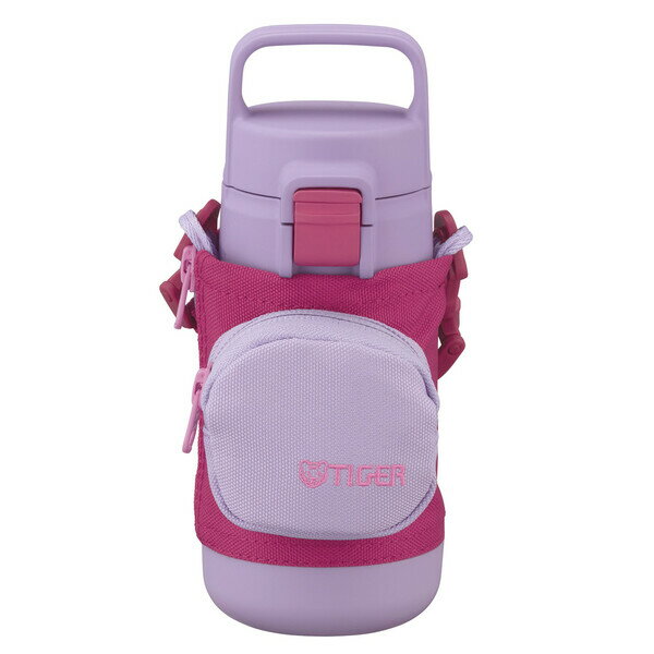 タイガー ステンレスボトル　0.35L　パープルプラム MTA-A035VL TIGER　真空断熱ボトル　ポーチ付きワ..
