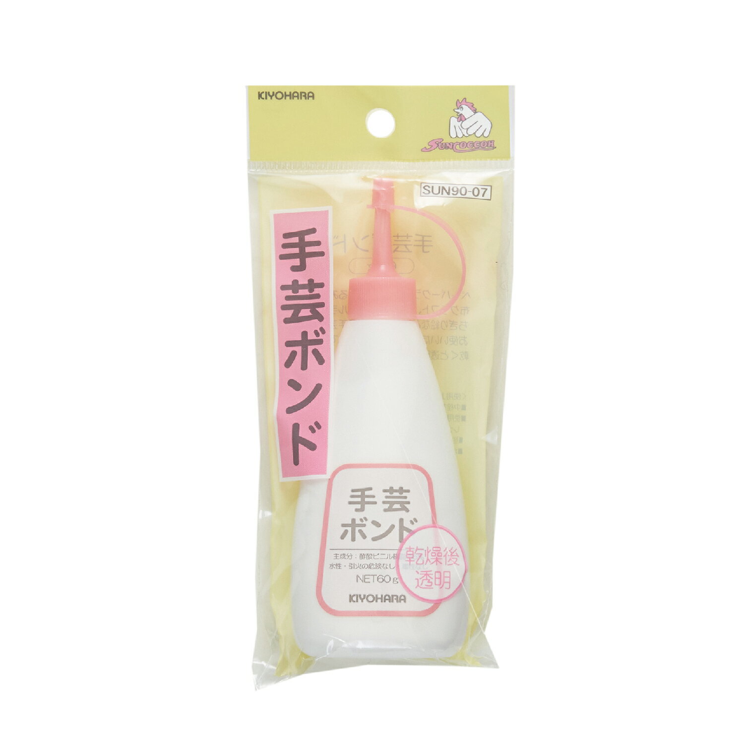 【返品種別B】□「返品種別」について詳しくはこちら□※画像はイメージです。◆細いノズルが使いやすい手芸ボンド。■　仕　様　■素材：酢酸ビニルエマルジョン・水内容量：60g[SUN9007キヨハラ]清原アウトドア＞手芸用品＞ソーイング関連＞ゴム・補修関連