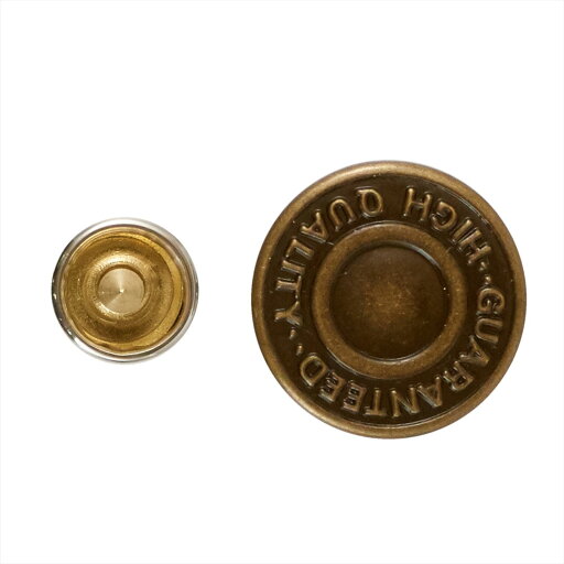 SUN15-26 KIYOHARA サンコッコー ジーンズタックボタン 17mm(アンティックゴールド) SUN15-26 KIYOHARA サンコッコー ジーンズタックボタン 17mm(アンティックゴールド)