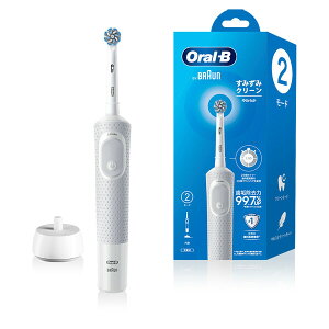 D1004132WT ブラウン 電動歯ブラシ　（ホワイト） BRAUN　Oral-B（オーラルB）すみずみクリーン　やわらか [D1004132WT]