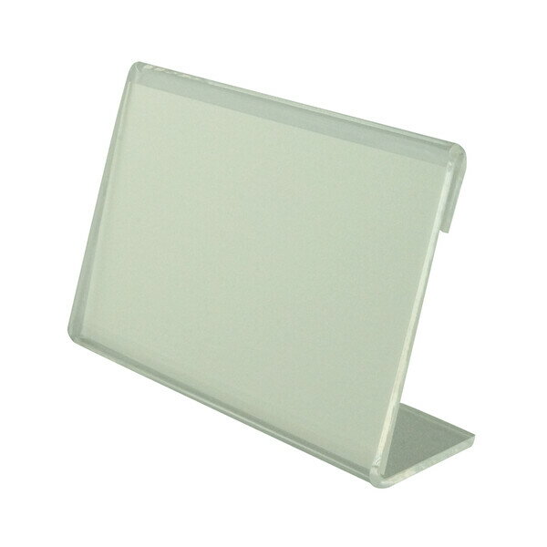 【返品種別A】□「返品種別」について詳しくはこちら□2000年01月 発売◆オフィスの案内表示用、店舗のプライスカード立て等に最適。◆接客用受付、店舗のディスプレイスペース、展示会、会議室、セミナー会場などで見劣りしない、透明感と厚みです。◆改まった場所で上質に見えるメタクリル樹脂2.0mm厚プレート。◆その時の内容に合わせて中紙を差し替えて、永く使用できます。◆表示面傾斜角度:70°◆中紙入り■　仕　様　■外形寸法：W80×D25×H55mm中紙寸法：W78×H49mm厚さ：2.0mm、収納カード厚：最大0.8mmまで表示面傾斜角度：70°[CT109L62119]OAサプライ/OA機器＞オフィス事務用品・文房具＞その他