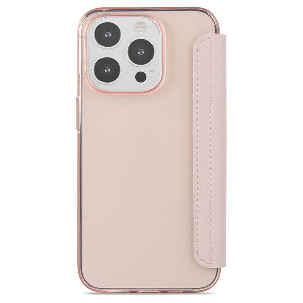Holdit（ホールディット） iPhone14 Pro用 ClearBook 手帳型クリアケース（ブラッシュピンク） Holdit 15701HOLDIT