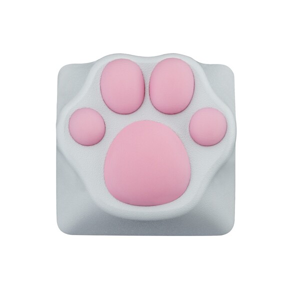 ZOMO PLUS ゾモプラス 肉球キーキャップ ABS製 ホワイト ピンク ZOMO PLUS ABS Kitty Paw Keycap White Pink for Cherry MX Switche KITTYPAWWTPK