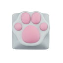 ZOMO PLUS（ゾモプラス） 肉球キーキャップ ABS製(ホワイト×ピンク) ZOMO PLUS ABS Kitty Paw Keycap White Pink for Cherry MX Switche KITTYPAWWTPK