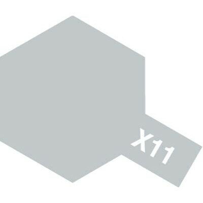 タミヤ タミヤカラー アクリルミニ X-11 クロームシルバー【81511】 塗料