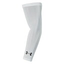 1313490-100-MD アンダーアーマー ヒートギア アームスリーブ(White/Black・サイズ:MD) UNDER ARMOUR HEATGEAR