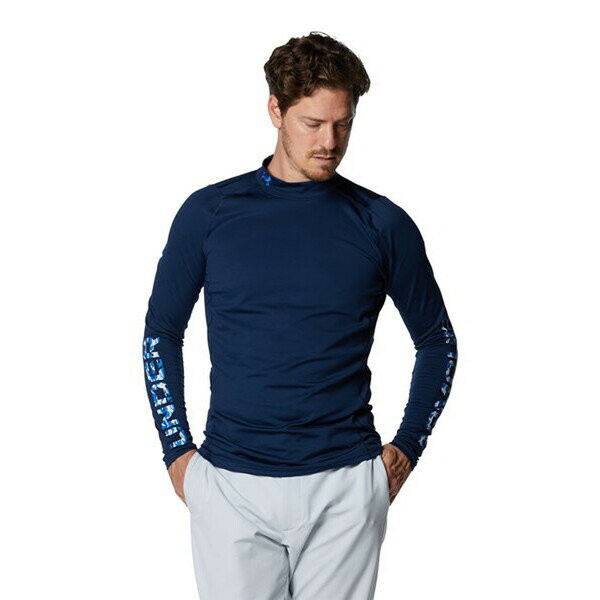 1375336-408-XL アンダーアーマー コールドギア フィッティド ロングスリーブ モック シャツ（Academy/VersaBlue・サイズ：XL） UNDER ARMOUR　COLDGEAR