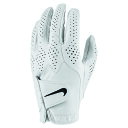 GF1019-287-L ナイキ メンズ ゴルフグローブ ツアークラシック 左手用（パールホワイト/ブラック・サイズ：L） Nike