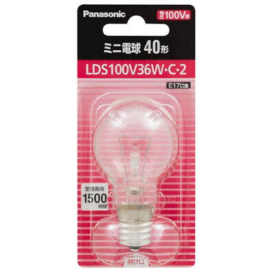 【25個セット】パナソニック LDS110V54W・C・K/25K ミニクリプトン電球 54ワット 60形 ガラスクリア E17 LDS110V54CWK 【送料無料】