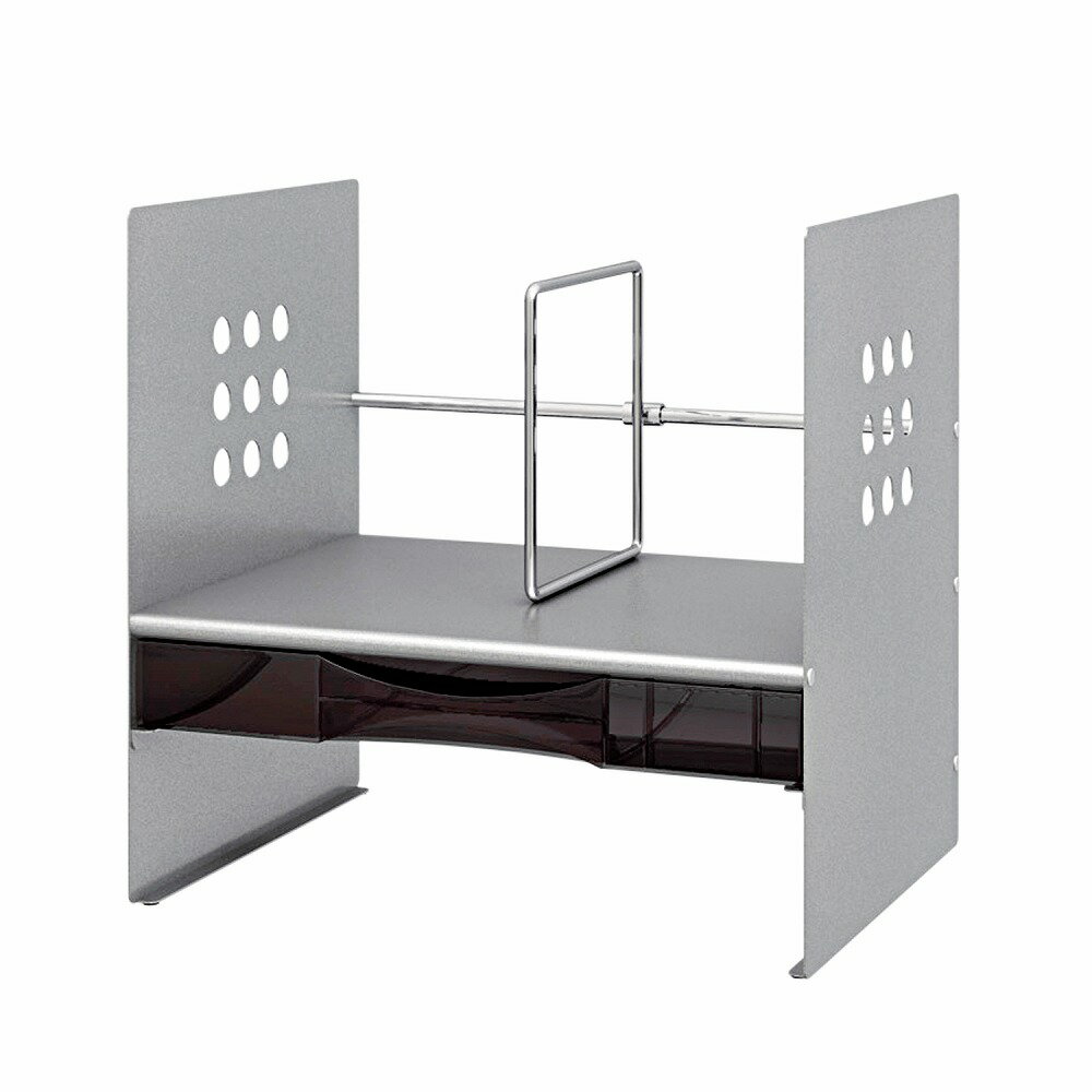 プラス ブックスタンド(BSシリーズ)（シルバー） BS-325HC(89262)