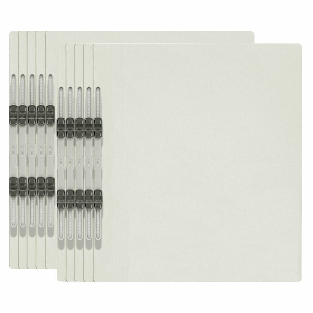 プラス エコノミーフラットファイル A4-S 10冊パック（グレー） NO.021E(79359)