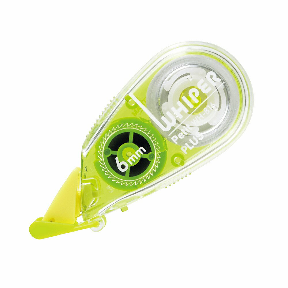 【返品種別A】□「返品種別」について詳しくはこちら□2016年01月 発売◆小さくても高性能。世界最小クラスのサイズなのにテープの長さはしっかり使える6m。◆カラフルでかわいいプチサイズ。本体一体型キャップ付きで携帯にも便利。消しゴムサイズで持ち運びに便利。◆消したい所をぴったり消せる「引いて」一行、「押して」1文字の2WAY機能◆新設計のピタッとヘッドがテープ浮きを防ぎ、キレイな再筆記が可能。重ね引きしてもテープを削りにくい。◆ワンタッチで開閉、 本体一体型なので無くす心配がない便利なキャップ。◆テープを送り出す力をサポートし、最後まで滑らかな引き心地を実現するスムーズトルク機構。◆直進性に優れたミニローラーを搭載。■　仕　様　■カラー:グリーン外形寸法:W58×D15×H26mmテープの長さ:6mテープ幅:6mm使い切りタイプ[WH8163P49246]OAサプライ/OA機器＞オフィス事務用品・文房具＞ステーショナリー＞修正液・テープ