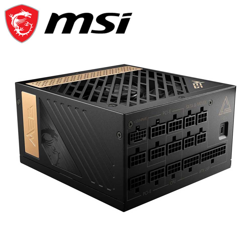 MSI|エムエスアイ ATX電源 80PLUS PLATINUM認定取得 MSI MEG AI1300P PCIE5 MEG AI1300P PCIE5
