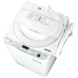 （標準設置料込）洗濯機　一人暮らし　7kg ES-GE7G-W シャープ 7.0kg 全自動洗濯機　ホワイト系 SHARP [ESGE7GW]