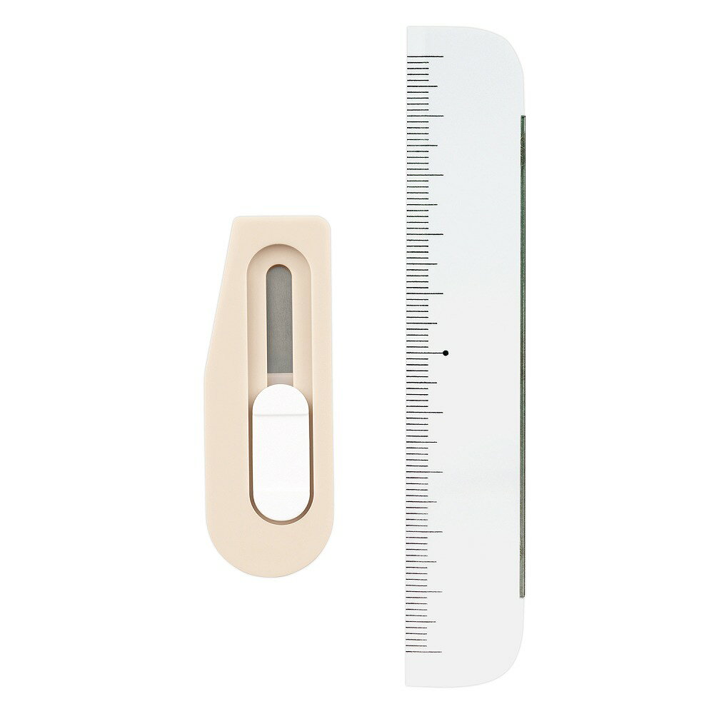 プラス team-demi チームデミ カッター+ルーラー(くるみ) TD-001CR(31465)