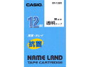 カシオ テープカートリッジ 抗菌テープ(12 幅/透明テープ/黒文字) CASIO NAME LAND(ネームランド) XR-12BX