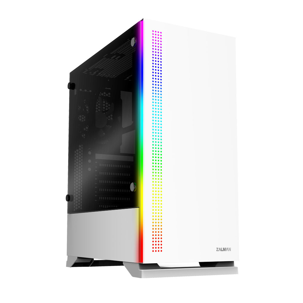 ZALMAN（ザルマン） S5 WHITE ミドルタワー型PCケース（ATX microATX Mini-ITX） S5 WHITE