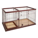 ペット用品 犬用 ペティオ トイレのしつけが出来る ドッグルームサークル ブラウン ワイド ペティオ P ドツグル-ムサ-クルBR W
