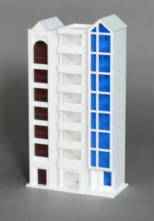 ［鉄道模型］コスミック (N) NS-616K ペンシルビル(3種類セット) 組立キット