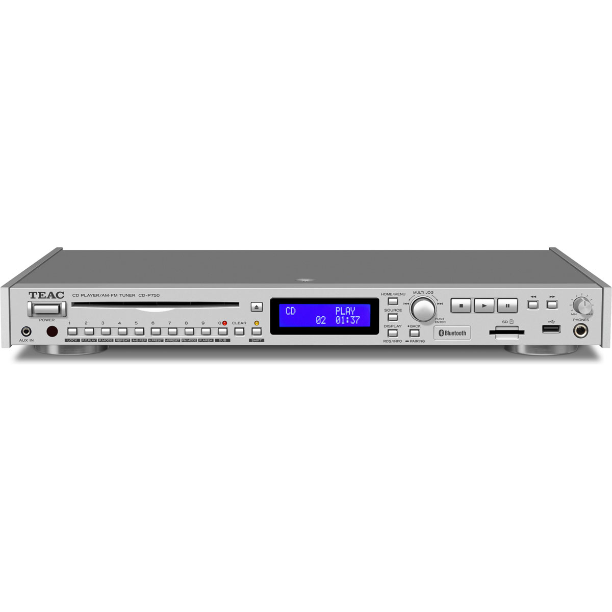 CD-P750-S Bluetooth/AM・FMチューナー搭載CD/SD/USBプレーヤー CDP750S TEAC