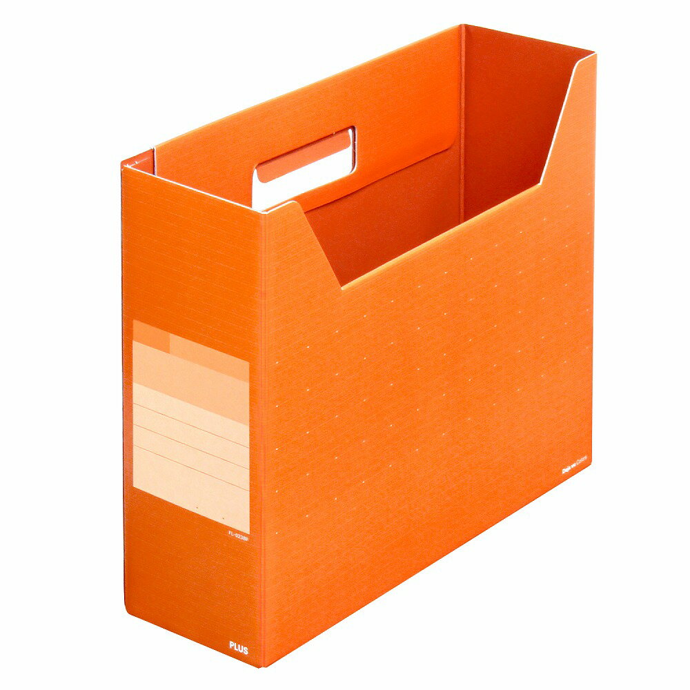 プラス デジャヴカラーズ ボックスファイル A4 ヨコ レギュラー（トマトレッド） FL-023BF(87625)