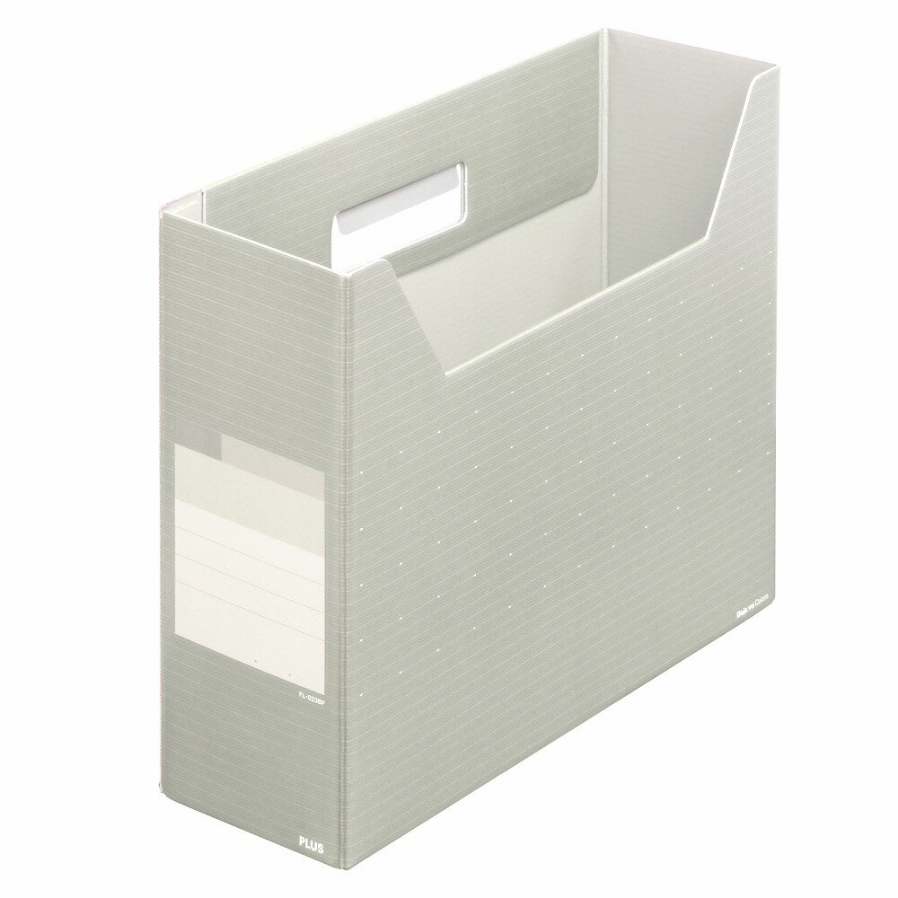プラス デジャヴカラーズ ボックスファイル A4 ヨコ レギュラー（シルバーグレイ） FL-023BF(87627)