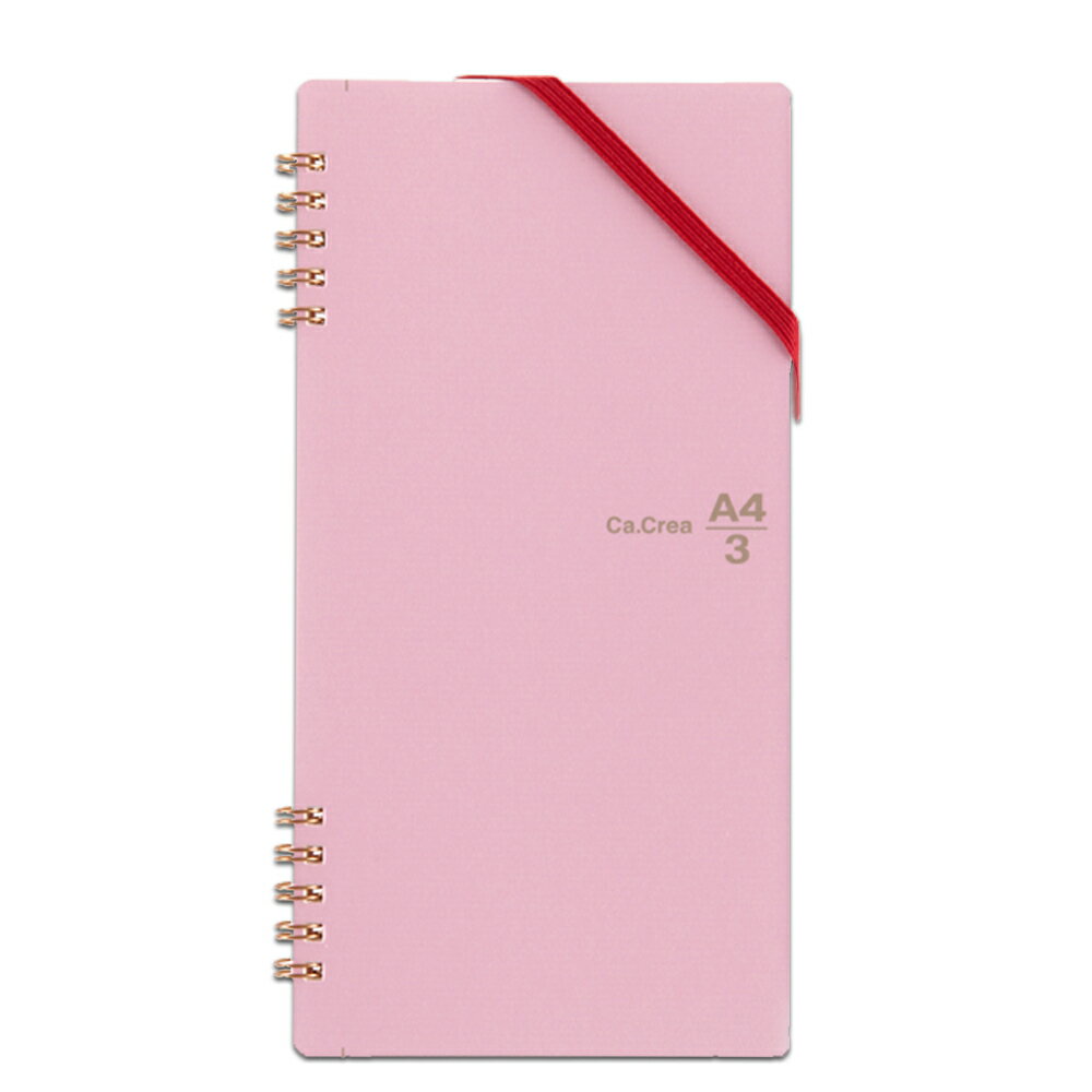 Notebooks, Paper Products - プラス ノート カクリエ ツインリング A4×1/3サイズ 5mm方眼（こすもす） Ca.Crea(カクリエ) RT-650GC(77912)